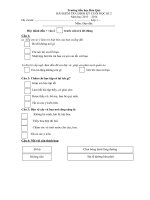 Đề kiểm tra định kì cuối học kì 2 môn Đạo đức lớp 1 năm học 2013-2014 trường tiểu học Hóa Quỳ, tỉnh Thanh Hóa