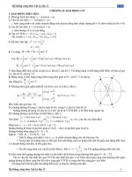 Tóm Tắt Công Thức Vật Lý 12