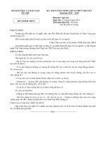 Đề thi tuyển sinh vào lớp 10 môn Ngữ văn (chuyên) năm học 2015-2016 Sở GD-ĐT Hà Nội