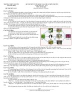 Đề thi thử vào lớp 10 môn Sinh lần 3 năm học 2014-2015 trường THPT Chuyên Nguyễn Huệ, Hà Nội