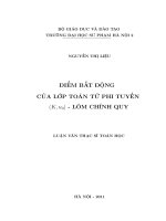 Điểm bất động của một lớp toán tử phi tuyến (K,Uo) - Lõm chính quy đều