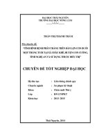 Tình hình bệnh phân trắng trên đàn lợn con dưới một tháng tuổi tại xã Châu Khê - huyện Con Cuông - tỉnh Nghệ An và Nghệ An.