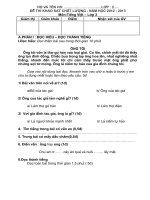 Đề thi khảo sát chất lượng đầu năm lớp 2 tỉnh Đồng Nai năm 2012 - 2013