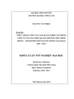 Thực trạng công tác giải quyết khiếu nại trong lĩnh vực đất đai trên địa bàn phường Phan Đình Phùng – Thành phố Thái Nguyên trong giai đoạn 2010 đến 2013.