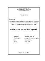 Theo dõi bệnh phân trắng ở lợn con theo mẹ và hiệu quả điều trị của hai loại thuốc Norfloxacin 5%, Colistin tại xã Lạc Lương - huyện Yên Thủy - tỉnh Hòa Bình.