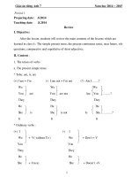 GIÁO ÁN TIẾNG ANH LỚP 7 MỚI NHẤT