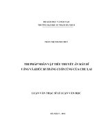 hi pháp nhân vật tiểu thuyết Ăn mày dĩ vãng và Khúc bi tráng cuối cùng của Chu Lai