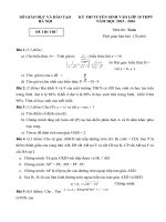 Đề thi thử vào lớp 10 môn Toán thành phố Hà Nội năm học 2015-2016