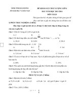 Đề thi khảo sát chất lượng Lớp 6 đầu năm 2013 - 2014, Sở GD-ĐT Hải Dương