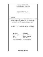 Đánh giá công tác quản lý Nhà nước về đất đai trên địa bàn thị trấn Chùa Hang - huyện Đồng Hỷ - tỉnh Thái Nguyên giai đoạn 2011 đến 2013.