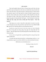 Đánh giá thực trạng nước thải tại thành phố Thái Nguyên - Tỉnh Thái Nguyên