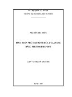 Tính toán phổ dao động của D-Glucose bằng phương pháp DFT