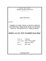 Nghiên cứu thực trạng và đề xuất một số giải pháp phát triển kinh tế hộ tại thị trấn Bảo Lạc - huyện Bảo Lạc - tỉnh Cao Bằng.