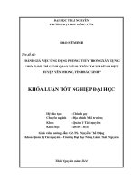 Đánh giá việc ứng dụng phong thủy trong xây dựng nhà ở, bố trí cảnh quan nông thôn tại xã Dũng Liệt - huyện Yên Phong - tỉnh Bắc Ninh.