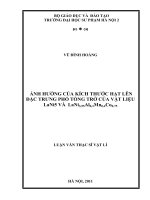 Ảnh hưởng của kích thước hạt lên đặc trưng phổ tổng trở của vật liệu LaNi5 và LaNi3,55Al0,3Mn0,4Co0,75