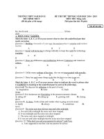 ĐỀ THI THỬ THPTQG NĂM 2015 TRƯỜNG THPT NAM ĐÀN 2