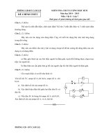 Đề thi cuối học kì 2 môn Vật lý lớp 7 năm học 2014-2015 Phòng GD-ĐT Cam Lộ, Quảng Trị