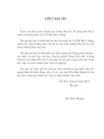 Điểm bất động của ánh xạ co trong không gian metric nón