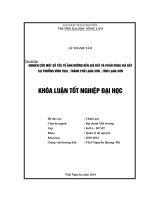 Nghiên cứu một số yếu tố ảnh hưởng đến giá đất và phân vùng giá đất tại phường Vĩnh Trại - thành phố Lạng Sơn - Tỉnh Lạng Sơn.