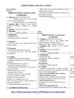 GIÁO ÁN TIẾNG ANH LỚP 11 (CƠ BẢN)