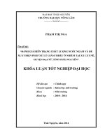 Đánh giá hiên trạng chất lượng nước ngầm và đề xuất biện pháp xử lý giảm thiểu ô nhiễm tại xã Cát Nê, huyện Đại Từ, tỉnh Thái Nguyên.