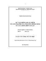 Sự vận động quan niệm về con người của Nguyễn Minh Châu từ cửa sông đến cỏ lau