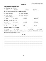 Bộ đề ôn tập môn Toán lớp 3