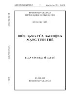 Biến dạng của dao động mạng tinh thể
