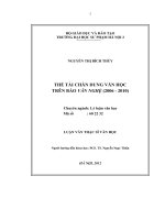 Thể tài chân dung văn học trên báo văn nghệ (2006 - 2010)