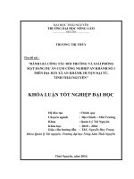Đánh giá công tác bồi thường và giải phóng mặt bằng dự án cụm Công nghiệp An Khánh số 1 trên địa bàn xã An Khánh, huyện Đại Từ, tỉnh Thái Nguyên.