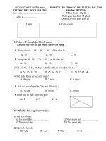 Bài kiểm tra chất lượng đầu năm lớp 2 năm 2013 - 2014, Phòng GD-ĐT Chiêm Hóa