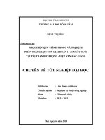 Thực hiện quy trình phòng và trị bệnh phân trắng lợn con giai đoạn 1 - 21 ngày tuổi tại thị trấn Bích Động - Việt Yên - Bắc Giang.