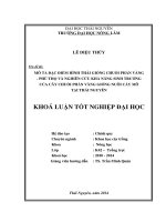 Mô tả đặc điểm hình thái giống chuối Phấn Vàng - Phú Thọ và nghiên cứu khả năng sinh trưởng của cây chuối Phấn Vàng nuôi cấy mô tại Thái Nguyên.