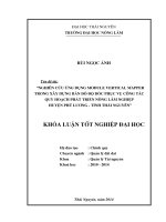 Nghiên cứu ứng dụng module Vertical Mapper trong xây dựng bản đồ độ dốc phục vụ phát triển nông lâm nghiệp huyện Phú Lương - tỉnh Thái Nguyên.