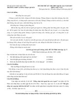 Đề thi thử THPT Quốc gia môn Ngữ văn năm 2015 trường THPT Lương Ngọc Quyến, Thái Nguyên