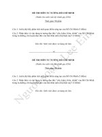 đề thi tư tưởng hồ chí minh năm 2012 truong DHSPTPHCM