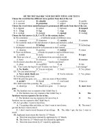 ĐỀ THI THỬ ĐẠI HỌC NĂM 2015 MÔN TIẾNG ANH TEST 8