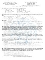 đề tuyển sinh lớp 10 môn hóa thpt năng khiếu tp hồ chí minh