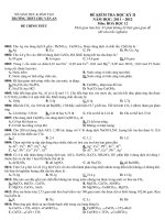 2 đề kiểm tra HK2 môn hóa học lớp 12