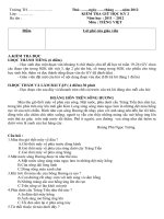 Đề kiểm tra TIẾNG VIỆT GIỮA HK II lớp 3