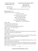 Đề thi thử vào lớp 10 môn Ngữ Văn trường THCS An Đà, Hải Phòng năm học 2015-2016 (Lần 1)