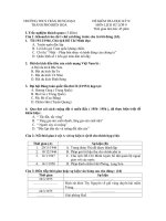 Đề kiểm tra học kì II lớp 9 môn Lịch sử - Trường THCS Trần Hưng Đạo, Đồng Nai (Đề 7)