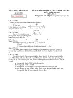 Đề thi tuyển sinh lớp 10 THPT tỉnh Quảng Trị năm học 2012 - 2013 môn Toán