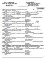 ĐỀ thi HKII tiếng Anh lớp 10 trường chuyên (With key)