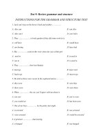 EXAMINATION QUESTIONS TIẾNG ANH 12 LUYỆN THI ĐẠI HỌC (3)