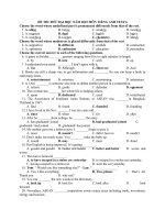 ĐỀ THI THỬ ĐẠI HỌC NĂM 2015 MÔN TIẾNG ANH TEST 6