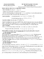 Đề thi thử đại học môn toán trường THPT An Dương , Hải Phòng năm 2013