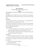 Đề và đáp án thi học sinh giỏi môn sinh học lớp 9 sưu tầm (15)