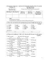 Đề thi tuyển sinh lớp 10 THPT Chuyên Lương Văn Chánh 2013-2014 môn tiếng anh (hệ số 1)