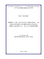 Nghiên cứu thực trạng và giải pháp tăng cường tham vấn cộng đồng trong quản lý đất đai trên địa bàn huyện Lương Sơn, tỉnh Hoà Bình